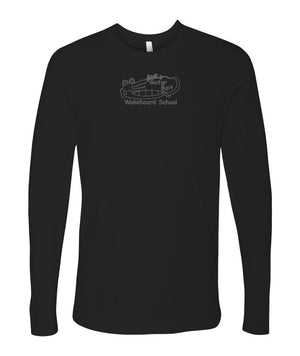 Gator Bait Men's Long Sleeve T-Shirt - Black